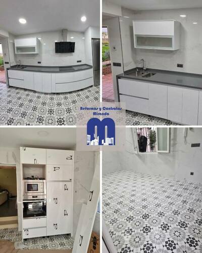 En esta reforma integral de la cocina de una casa en zona rural de Gijón, partíamos de una cocina amplia y luminosa, con el reto de dotarla de un diseño moderno y muy funcional que acompañara a su generosa distribución. La clave estaba en crear un espacio