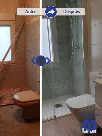 Transformación integral: el antes, durante y después de un baño y cocina modernos y funcionales
